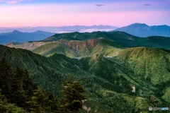 長野県・夏の横手山山頂からの夜明け 2
