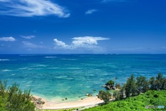 沖縄県・勝連城跡からの風景 1