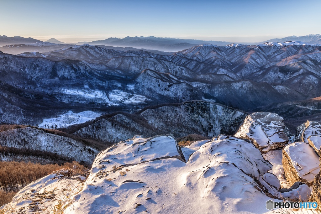 長野県・美ヶ原高原 冬の高原風景