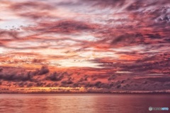 沖縄県・西表島 トゥドゥマリ浜の夕焼け 1