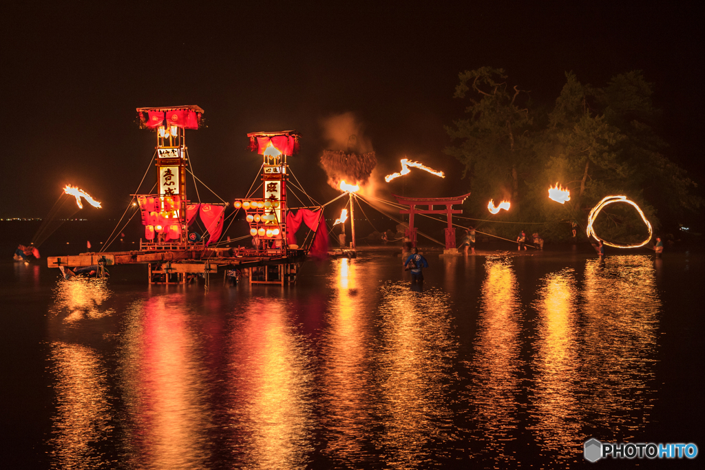 石川県・能登町 恋路火祭り 2017 2