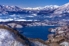 長野県・冬の野尻湖と戸隠連山・鹿島槍ヶ岳・爺ヶ岳 1