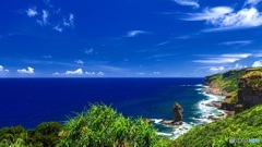 沖縄県・与那国島 立神岩