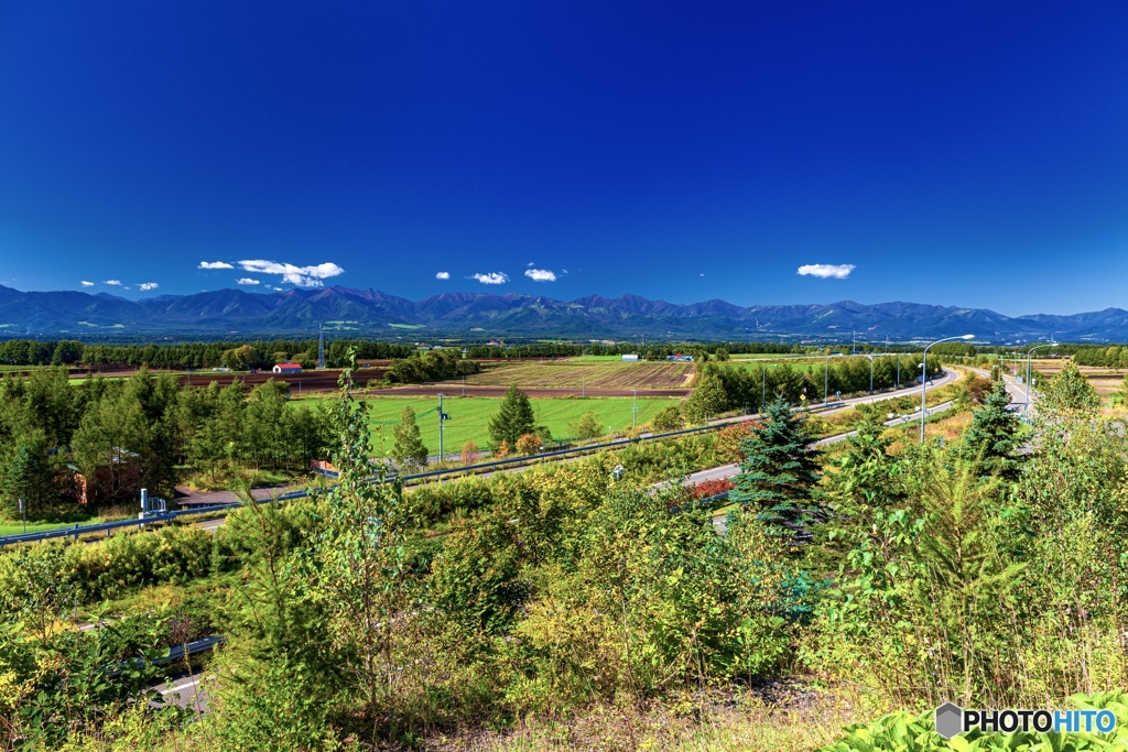 北海道・芽室町 十勝平原SAからの風景