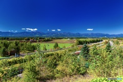 北海道・芽室町 十勝平原SAからの風景