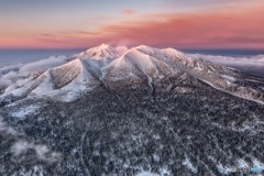 北海道・清里町 斜里岳空撮 1