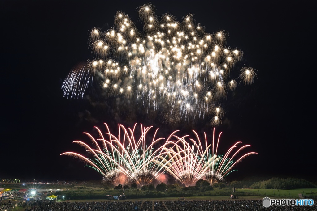 茨城県・常総きぬ川花火大会 2017 ミュージックスターマイン「Now！」