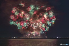 茨城県・古河花火大会 2017 千輪菊