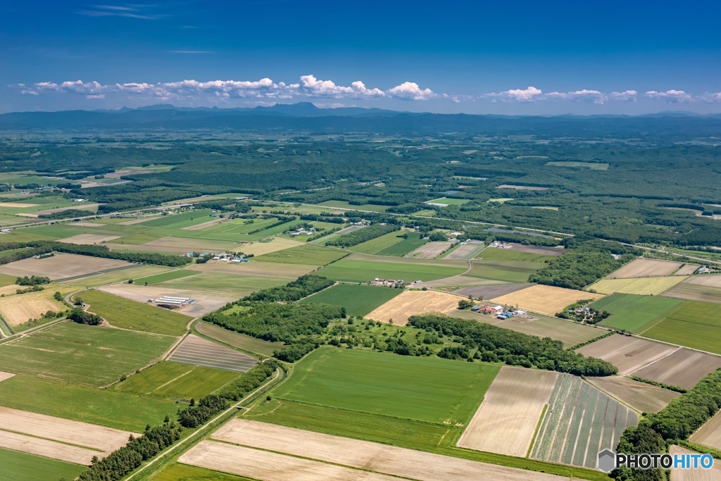 北海道・空から眺める千歳市の風景 2