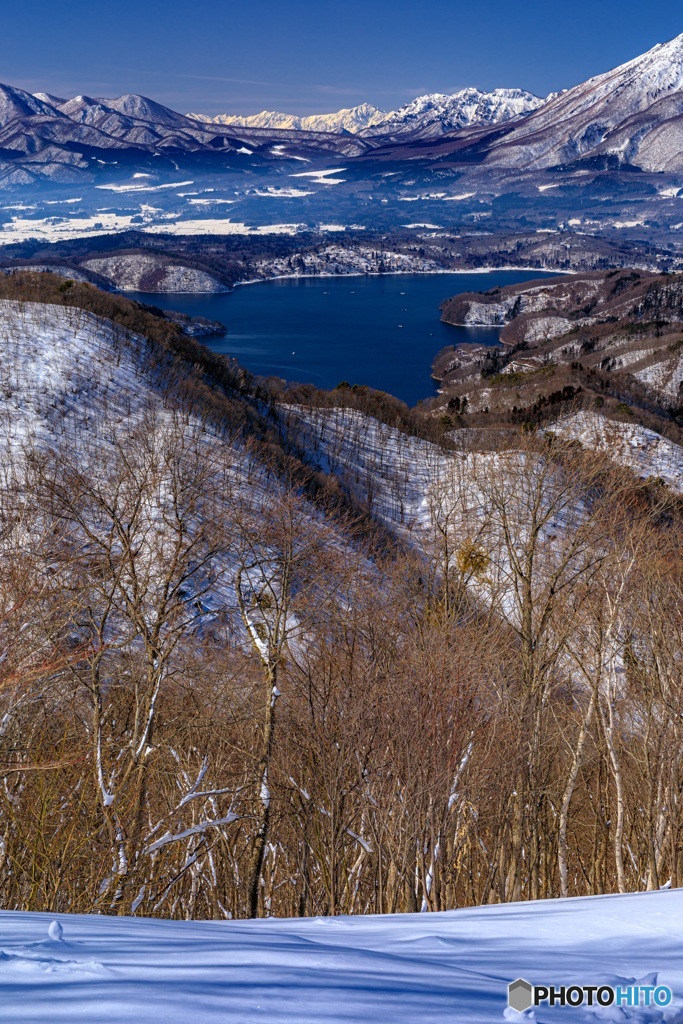 長野県・冬の野尻湖と戸隠連山・鹿島槍ヶ岳・爺ヶ岳 3