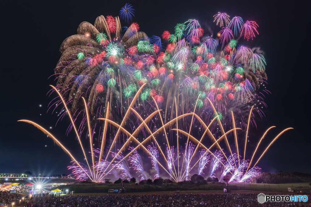 茨城県・常総きぬ川花火大会 2017