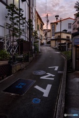 長野県・夕方の野沢温泉村 1