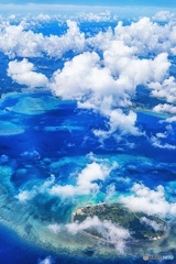 沖縄県・鳩間島上空 2