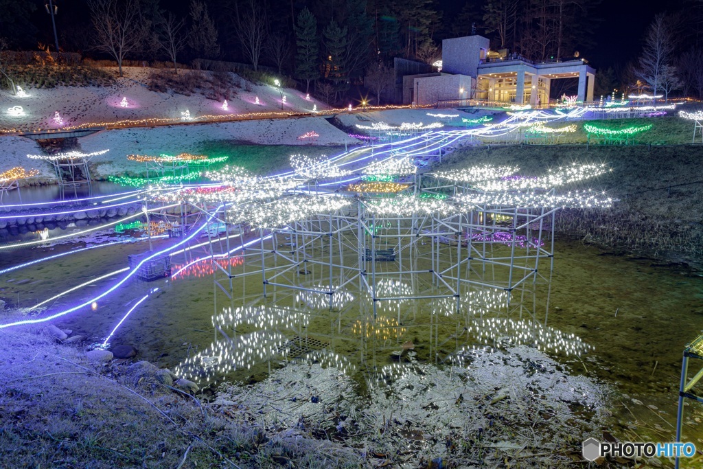 長野県・国営アルプスあづみの公園（堀金・穂高地区）のイルミネーション 3