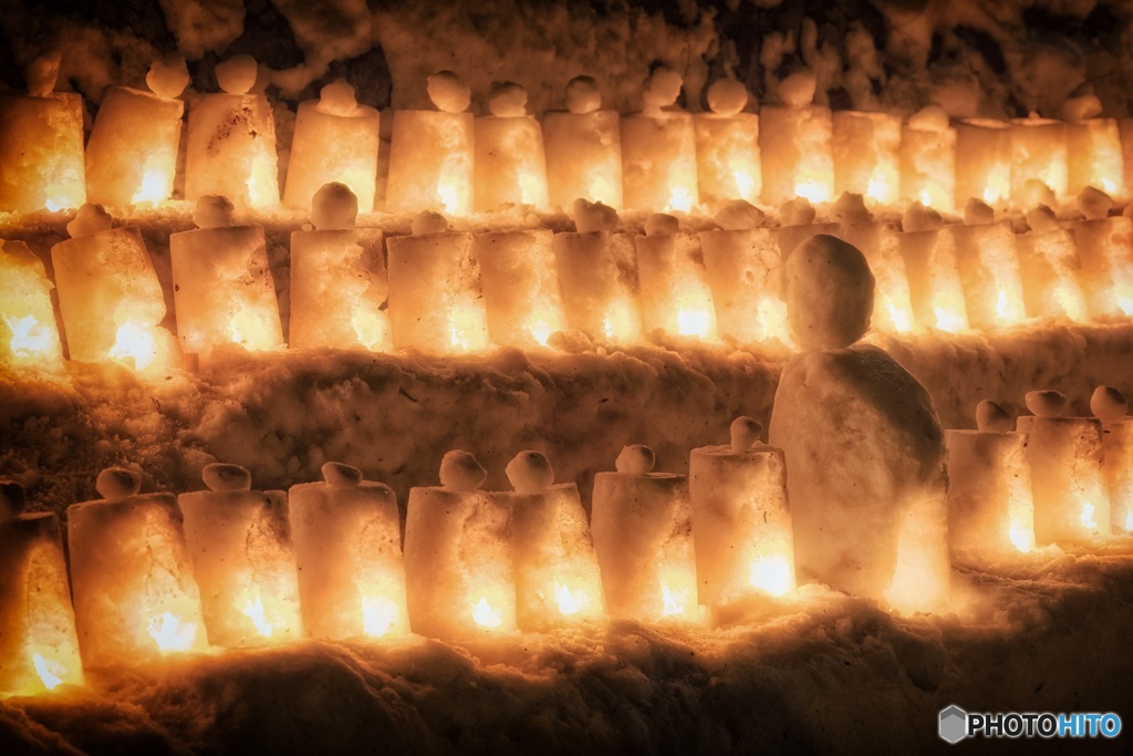 長野県・奈良井宿アイスキャンドル祭り 1