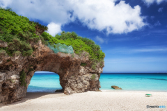 沖縄県・宮古島の砂山ビーチの風景