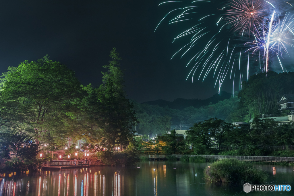 山梨県・上野原市 月見ヶ池弁財天祭り 2017 1