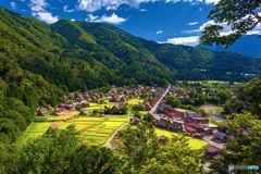 岐阜県・夏の白川郷の風景 1
