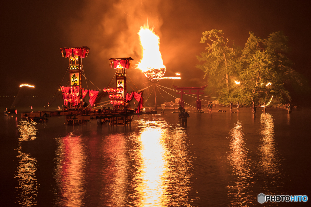石川県・能登町 恋路火祭り 2017 3