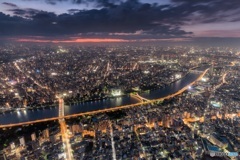 東京都・東京スカイツリーからの夜景