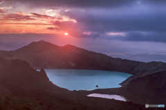 群馬県・草津白根山 朝焼け