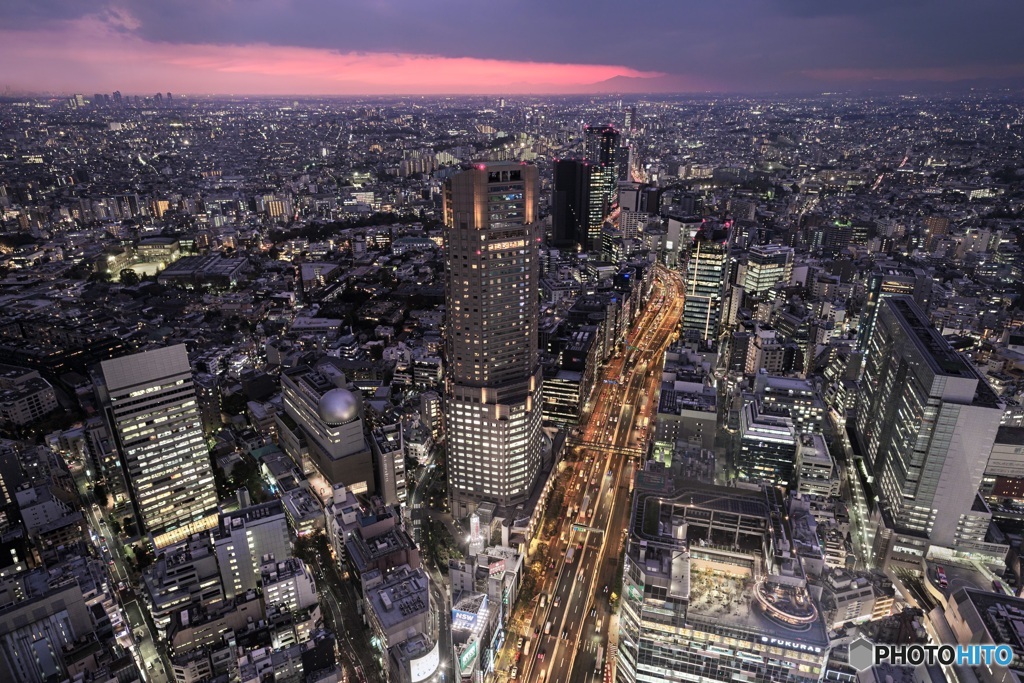 東京都・SHIBUYA SKYからの夕景 2