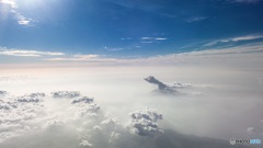 鹿児島県・空から眺めた桜島