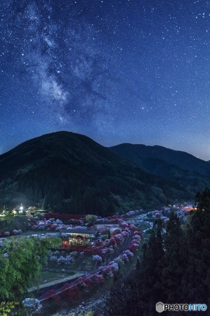 長野県・阿智村 桃源郷の天の川