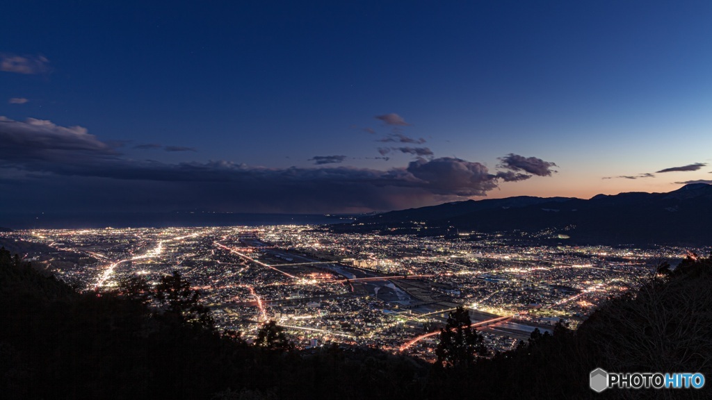 神奈川県・チェックメイトCC付近からの夕景