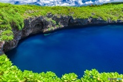 沖縄県・下地島 ブルーホールの風景 2