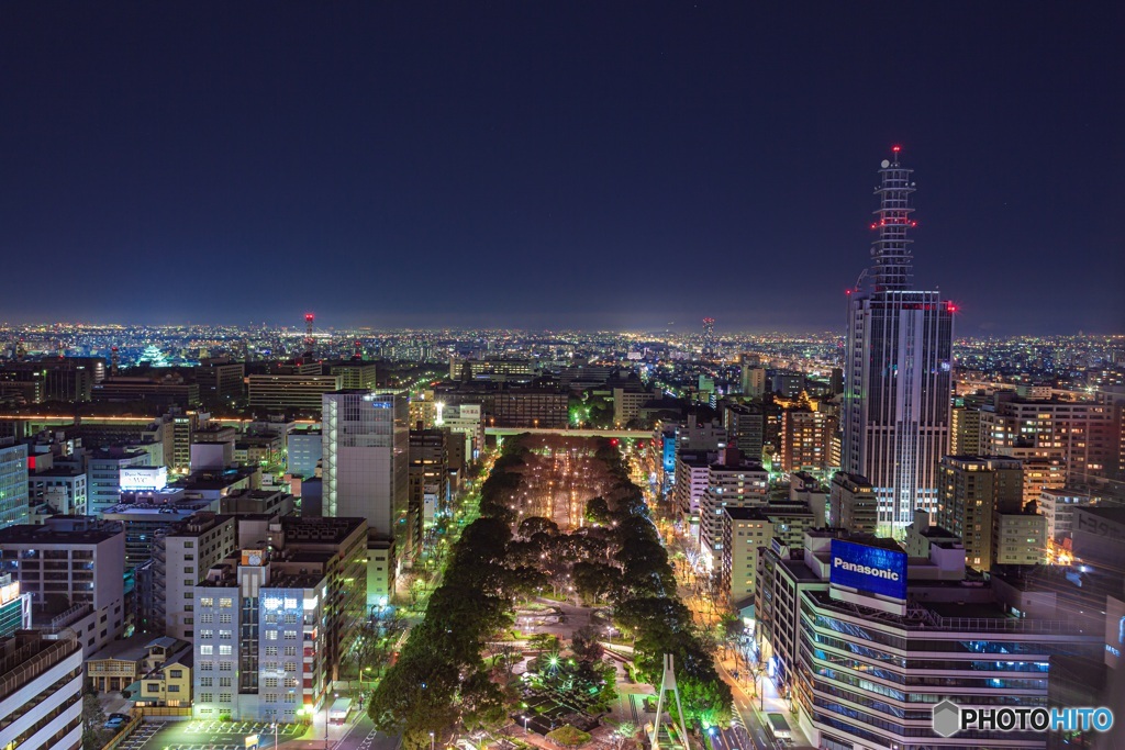 愛知県・名古屋テレビ塔からの夜景
