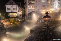 群馬県・草津 湯畑の風景 1