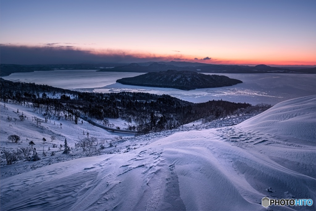 北海道・美幌町 冬の美幌峠の夜明け 1