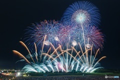 茨城県・常総きぬ川花火大会 2017 グランドフィナーレ 3