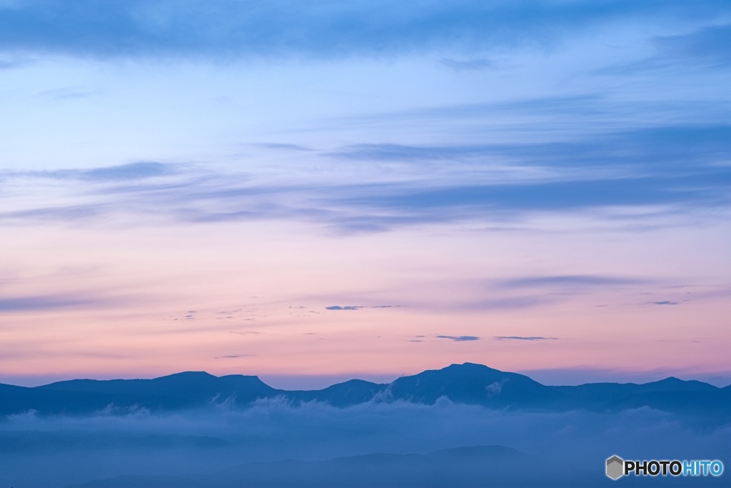 群馬県・御飯岳の夕景