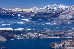 長野県・冬の野尻湖と戸隠連山・鹿島槍ヶ岳・爺ヶ岳 2