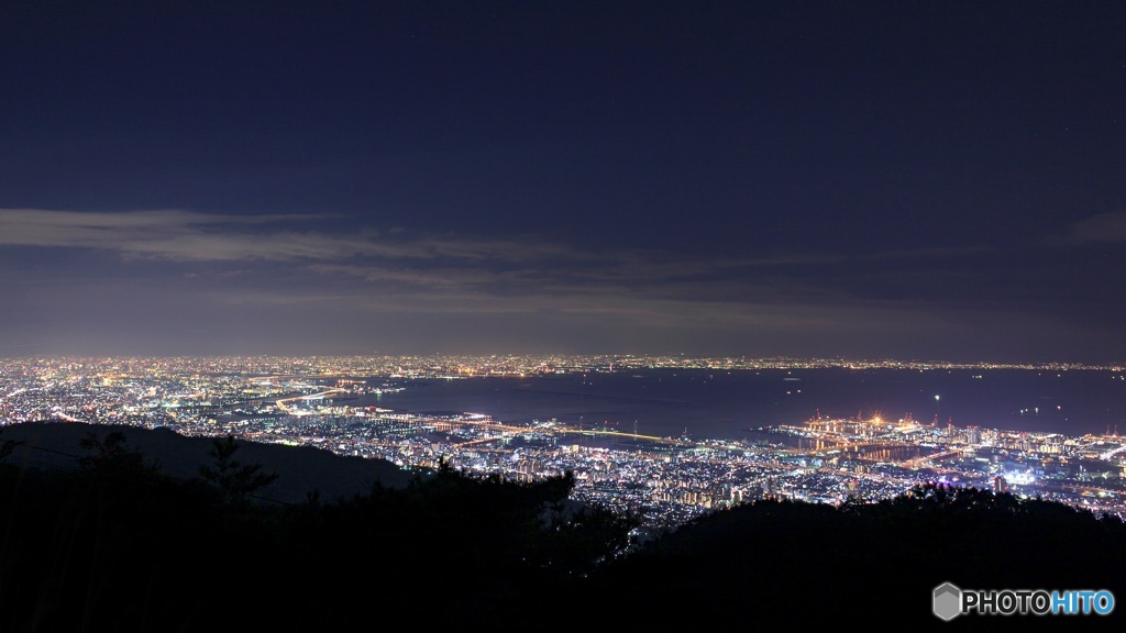 兵庫県・六甲山天覧台からの夜景 1