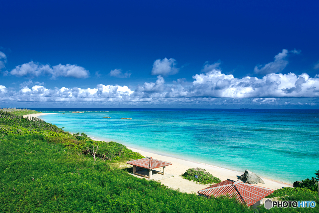 沖縄県・波照間島 ニシ浜の風景 1