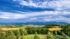 北海道・秋の富良野の風景