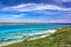 沖縄県・来間島 来間大橋の風景 2