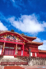 沖縄県・首里城 正殿の風景