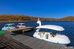 長野県・秋の女神湖の風景 2