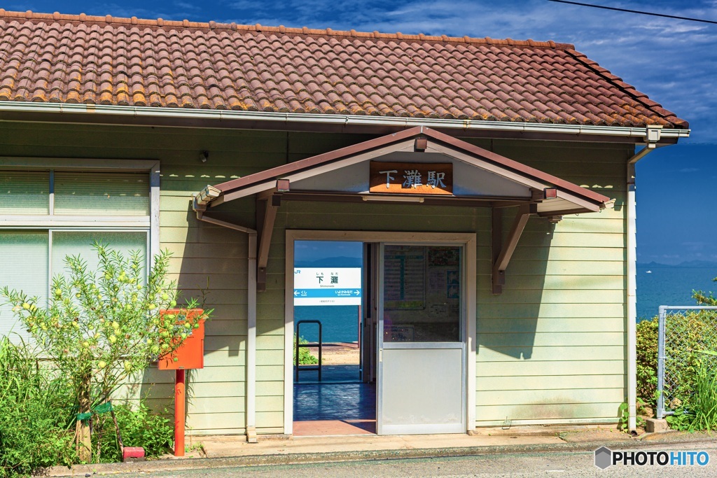 愛媛県・下灘駅の風景 5