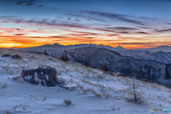 長野県・美ヶ原高原 冬の朝焼け 3