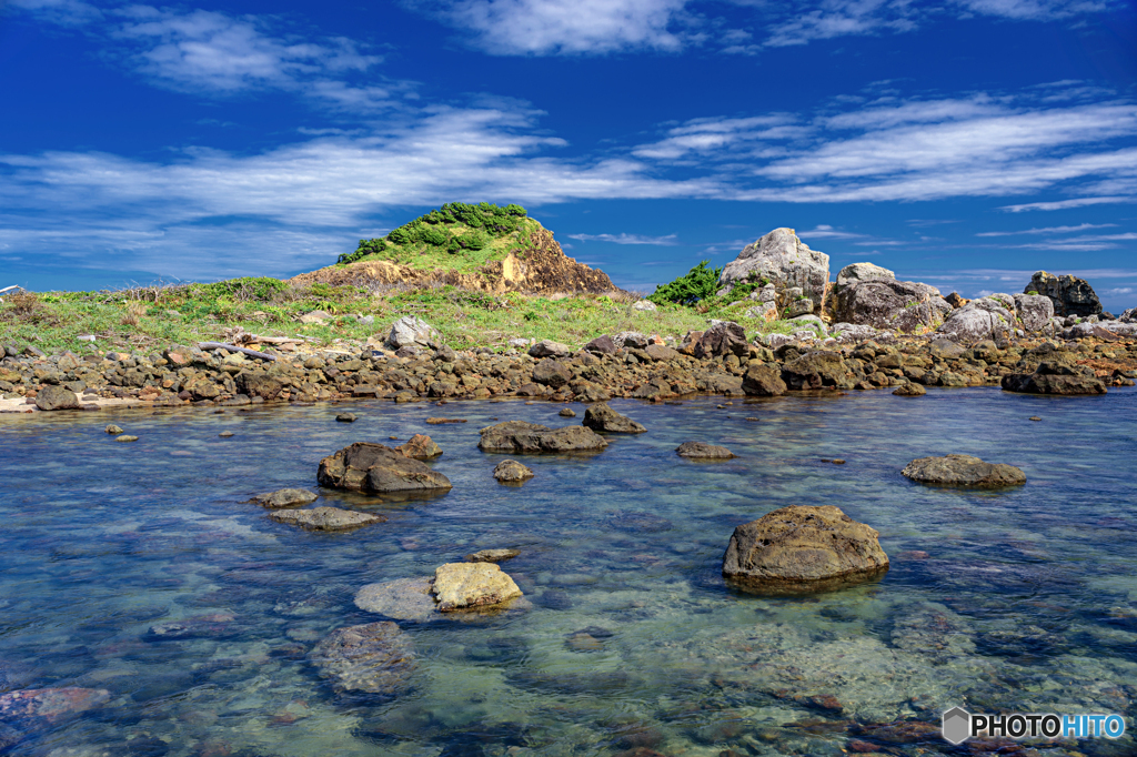 静岡県・下田市 夏の爪木崎の風景