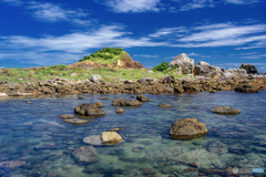 静岡県・下田市 夏の爪木崎の風景