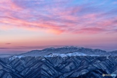 長野県・美ヶ原高原 冬の朝焼け 2