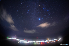 東京都・八丈島の星空と夜景