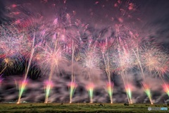 山梨県・神明の花火 2018 3