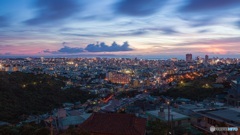 沖縄県・那覇の夕景